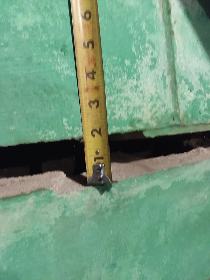 Basement Wall Straightening gaps