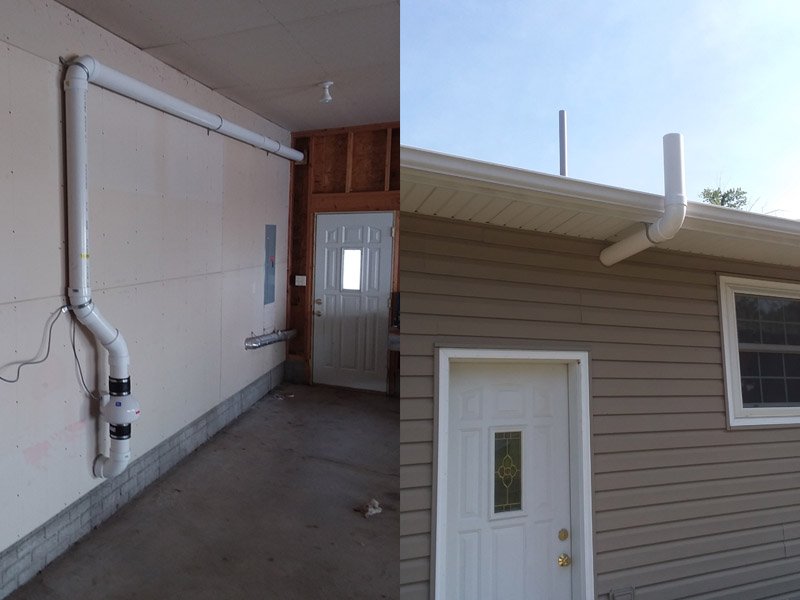 Radon Mitigation System installation job in Wayne, Nebraska
